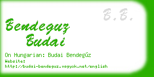 bendeguz budai business card