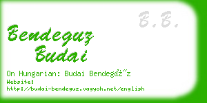 bendeguz budai business card